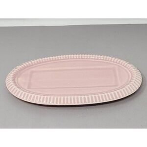 Vintage MCM Red Wing‎ USA Pink Ceramic Oval Butter Plate (No Lid)